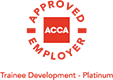Approved ACCA employer logo: trainee development - platinum