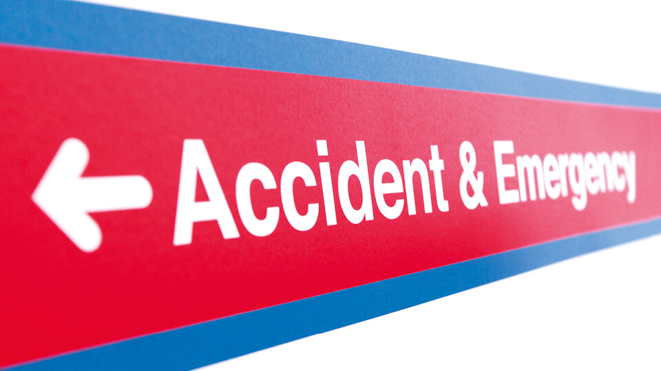 Accident & Emergency sign
