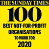 The Sunday Times 100 best not-for-profit organisations to work for 2020 logo