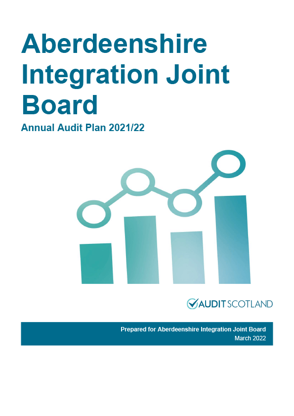 Publication cover: Aberdeenshire Integration Joint Board annual audit plan 2021/22