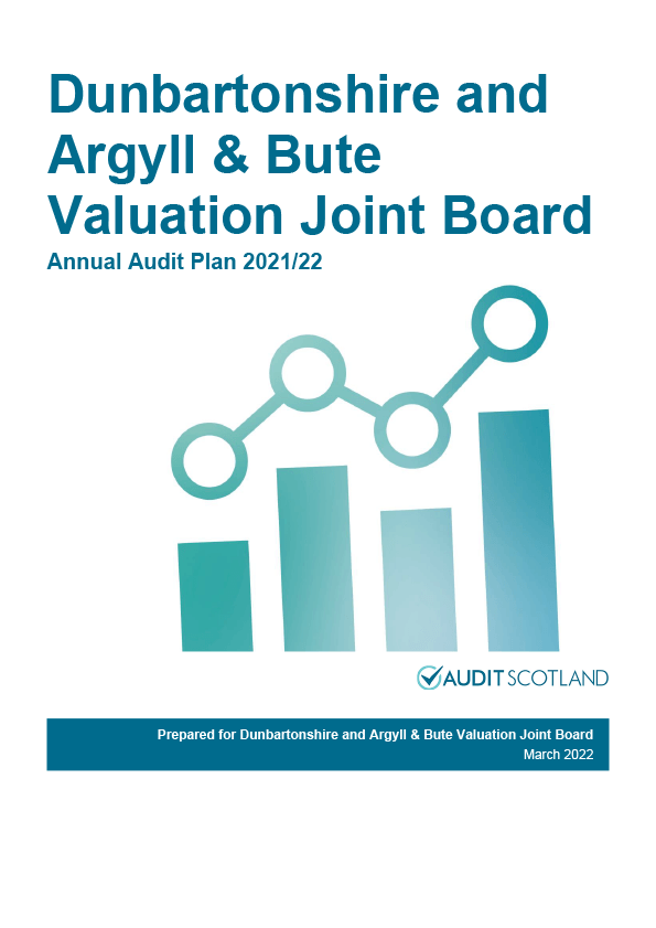 Publication cover: Dunbartonshire and Argyll and Bute Valuation Joint Board annual audit plan 2021/22