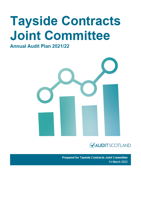 Publication cover: Tayside Contracts Joint Committee annual audit plan 2021/22