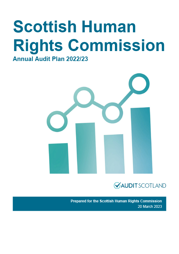 Publication cover: Scottish Human Rights Commission annual audit plan 2022/23
