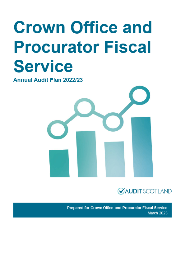 Publication cover: Crown Office and Procurator Fiscal Service annual audit plan 2022/23