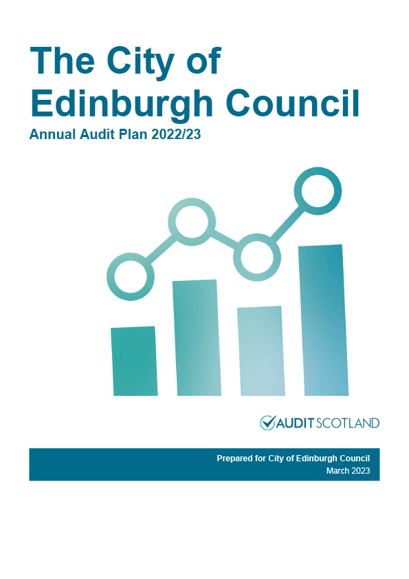 Publication cover: City of Edinburgh Council annual audit plan 2022/23