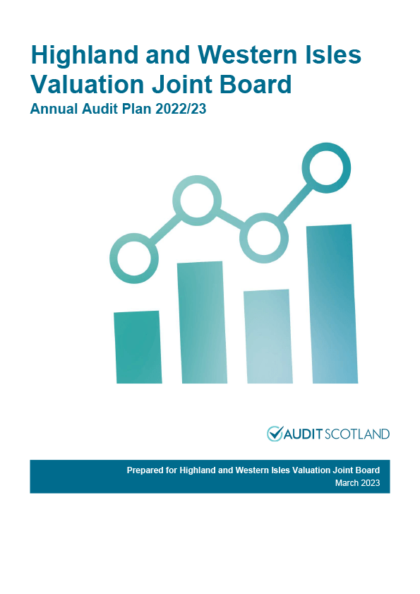 Publication cover: Highland and Western Isles Valuation Joint Board annual audit plan 2022/23