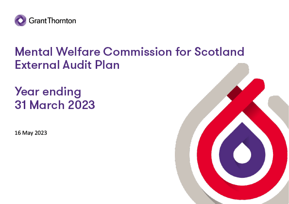 Publication cover: Mental Welfare Commission for Scotland annual audit plan 2022/23