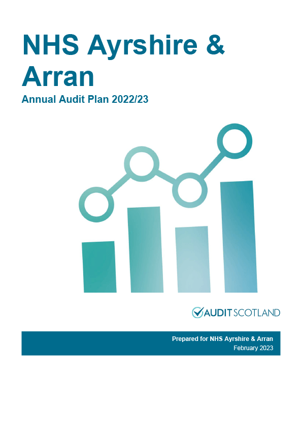 Publication cover: NHS Ayrshire and Arran annual audit plan 2022/23