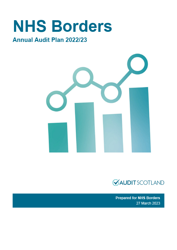 Publication cover: NHS Borders annual audit plan 2022/23