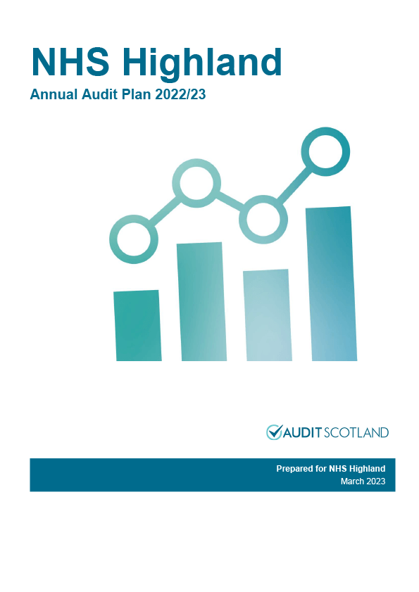 Publication cover: NHS Highland annual audit plan 2022/23
