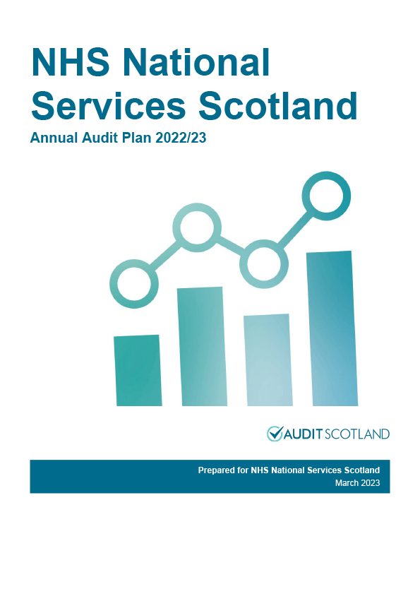 Publication cover: NHS National Services Scotland annual audit plan 2022/23