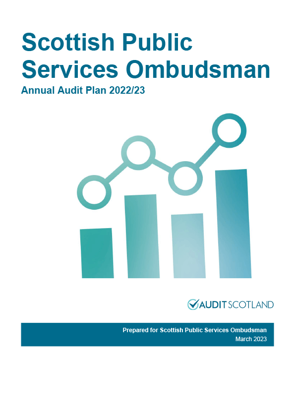 Publication cover: Scottish Public Services Ombudsman annual audit plan 2022/23