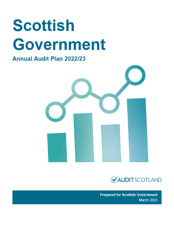 Publication cover: Scottish Government annual audit plan 2022/23