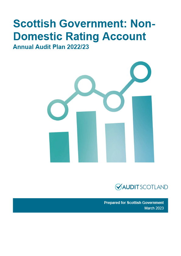 Publication cover: Scottish Government: Non-Domestic Rating Account annual audit plan 2022/23