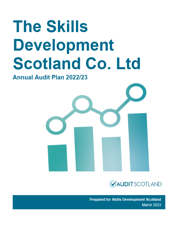 Publication cover: Skills Development Scotland annual audit plan 2022/23