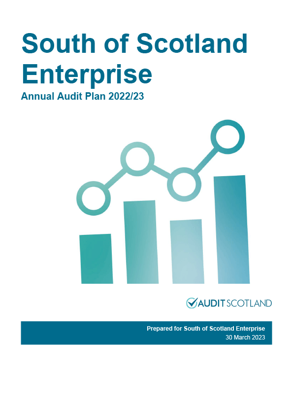 Publication cover: South of Scotland Enterprise annual audit plan 2022/23