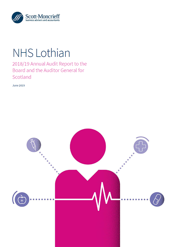 Publication cover: NHS Lothian annual audit report 2018/19