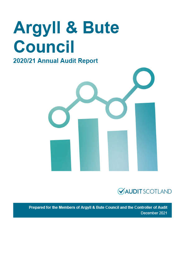 Publication cover: Argyll and Bute Council annual audit 2020/21 