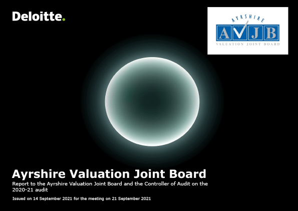 Publication cover: Ayrshire Valuation Joint Board annual audit 2020/21 