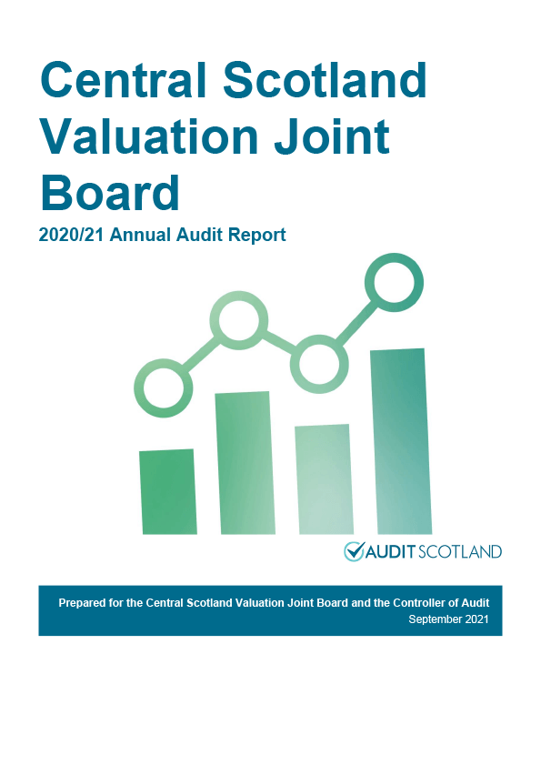 Publication cover: Central Scotland Valuation Joint Board annual audit 2020/21 