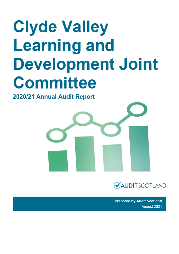 Publication cover: Clyde Valley Learning and Development Joint Committee annual audit 2020/21 