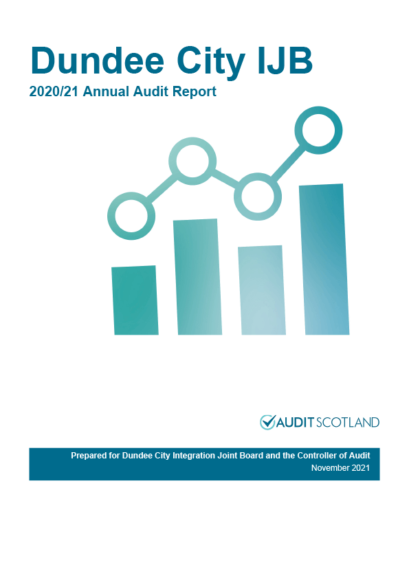 Publication cover: Dundee City Integration Joint Board annual audit 2020/21 