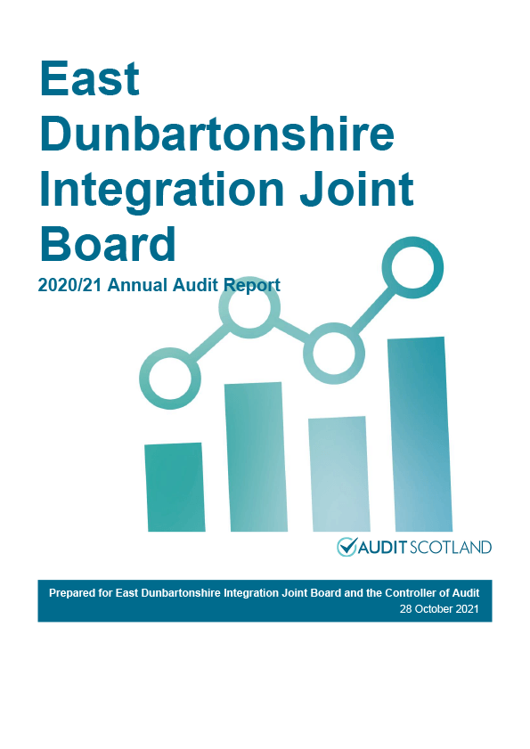 Publication cover: East Dunbartonshire Integration Joint Board annual audit 2020/21 
