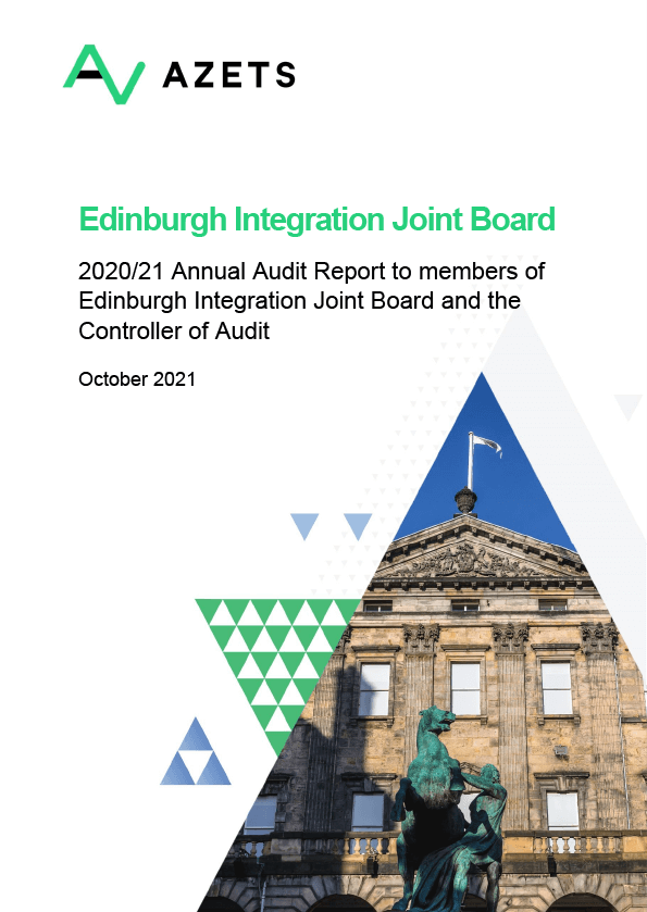 Publication cover: Edinburgh Integration Joint Board annual audit 2020/21