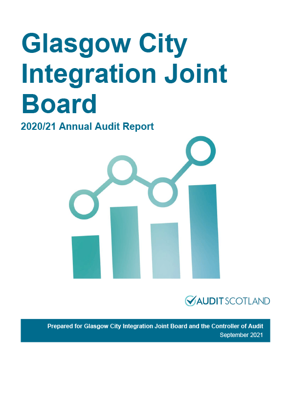 Publication cover: Glasgow City Integration Joint Board annual audit 2020/21 