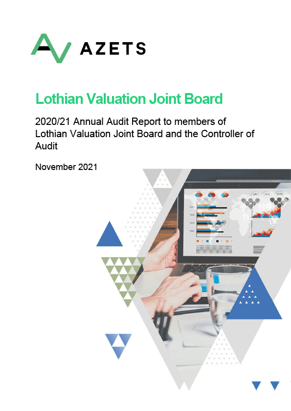 Publication cover: Lothian Valuation Joint Board annual audit 2020/21 