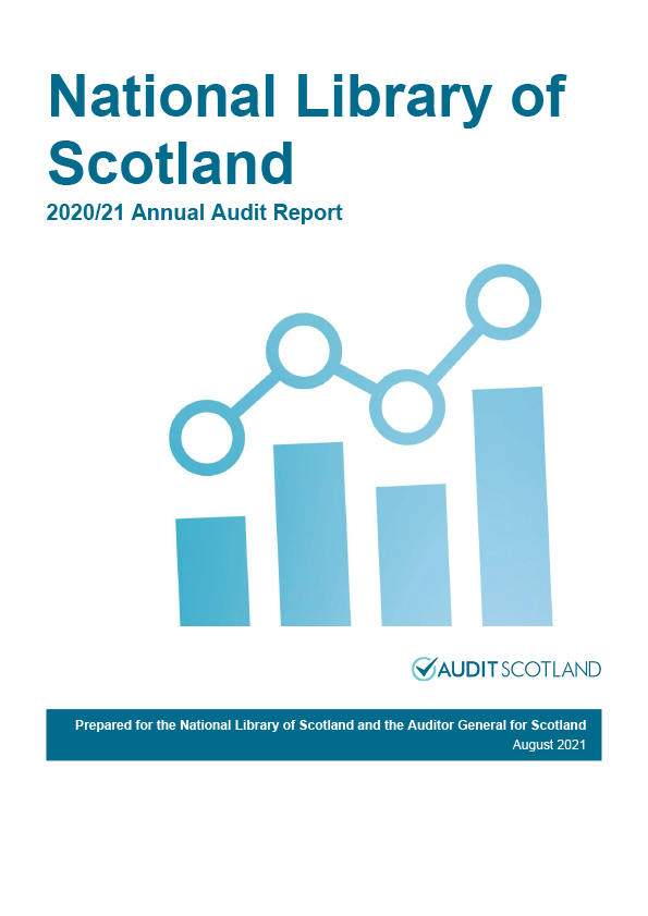 Publication cover: National Library of Scotland annual audit 2020/21 