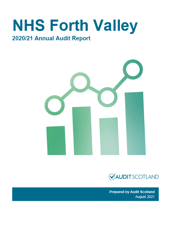 Report cover: NHS Forth Valley annual audit 2020/21 