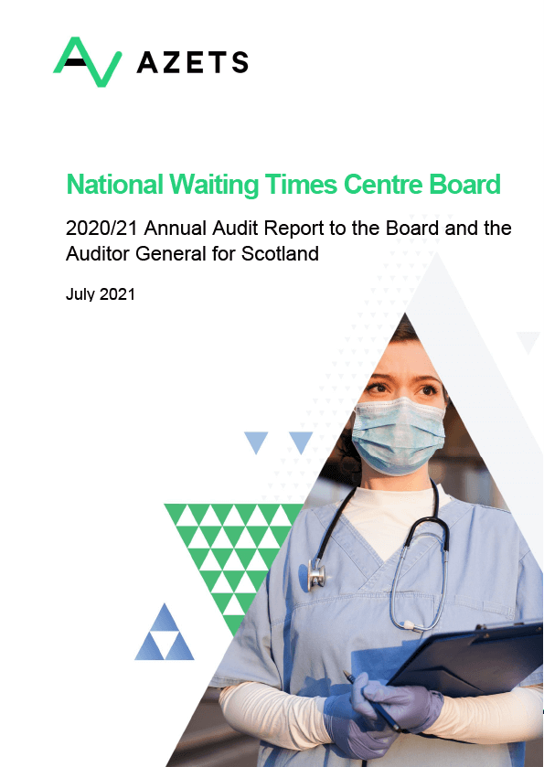 Publication cover: National Waiting Times Centre Board annual audit 2020/21 