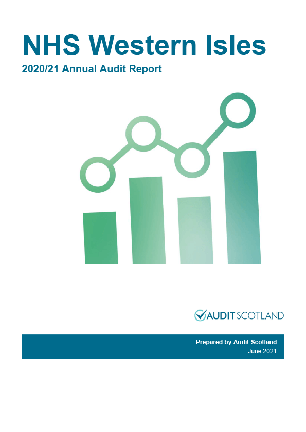 Report cover: NHS Western Isles annual audit 2020/21 