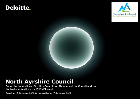 Publication cover: North Ayrshire Council annual audit 2020/21 
