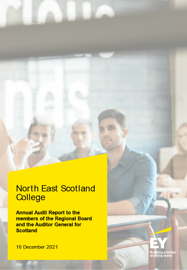 Publication cover: North East Scotland College annual audit 2020/21