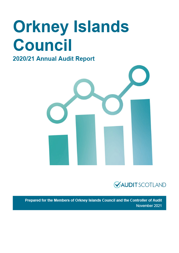 Publication cover: Orkney Islands Council annual audit 2020/21 