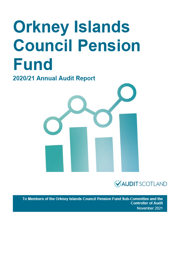 Publication cover: Orkney Island Council Pension Fund annual audit 2020/21 