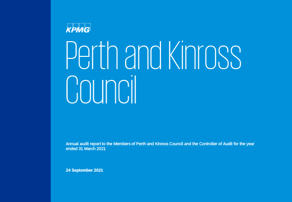 Publication cover: Perth and Kinross Council annual audit 2020/21 
