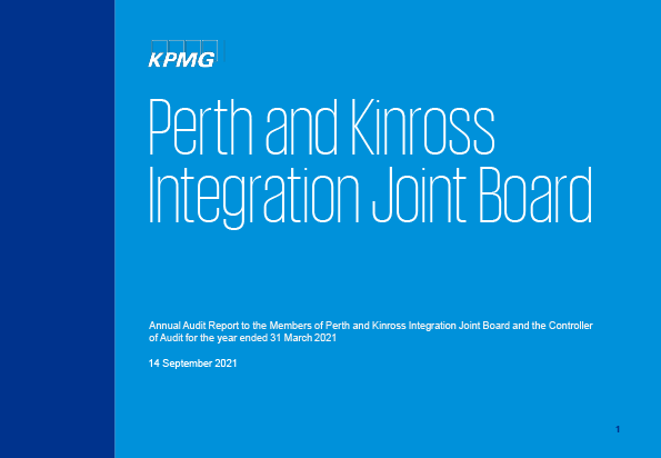 Publication cover: Perth and Kinross Integration Joint Board annual audit 2020/21 
