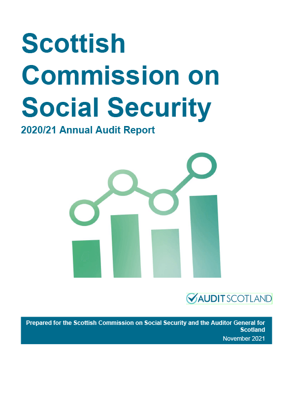 Publication cover: Scottish Commission on Social Security annual audit 2020/21 