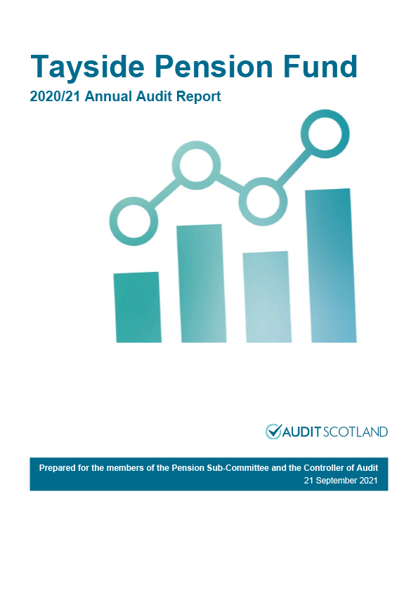Publication cover: Tayside Pension Fund annual audit 2020/21 