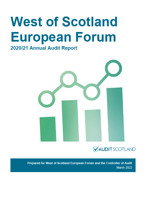 Publication cover: West of Scotland European Forum annual audit 2020/21