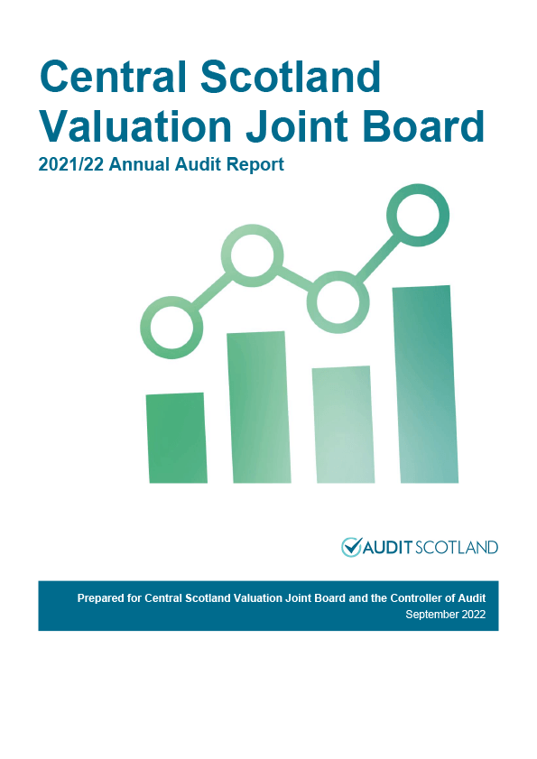 Publication cover: Central Scotland Valuation Joint Board annual audit 2021/22