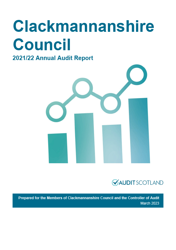 Publication cover: Clackmannanshire Council annual audit 2021/22