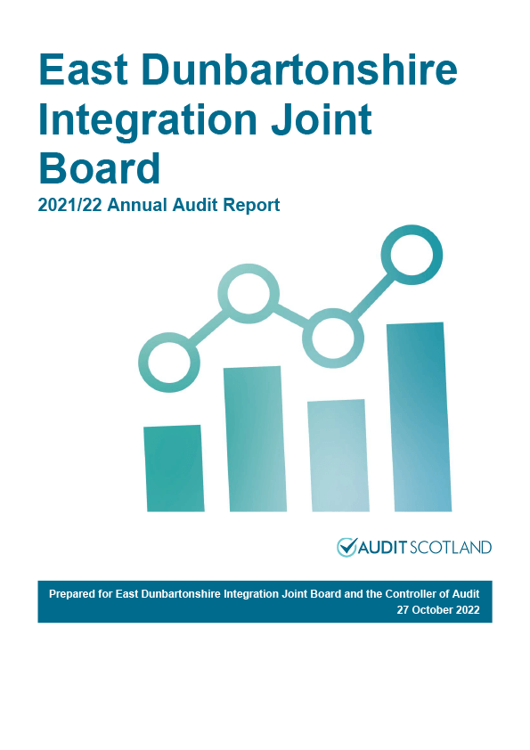 Publication cover: East Dunbartonshire Integration Joint Board annual audit 2021/22