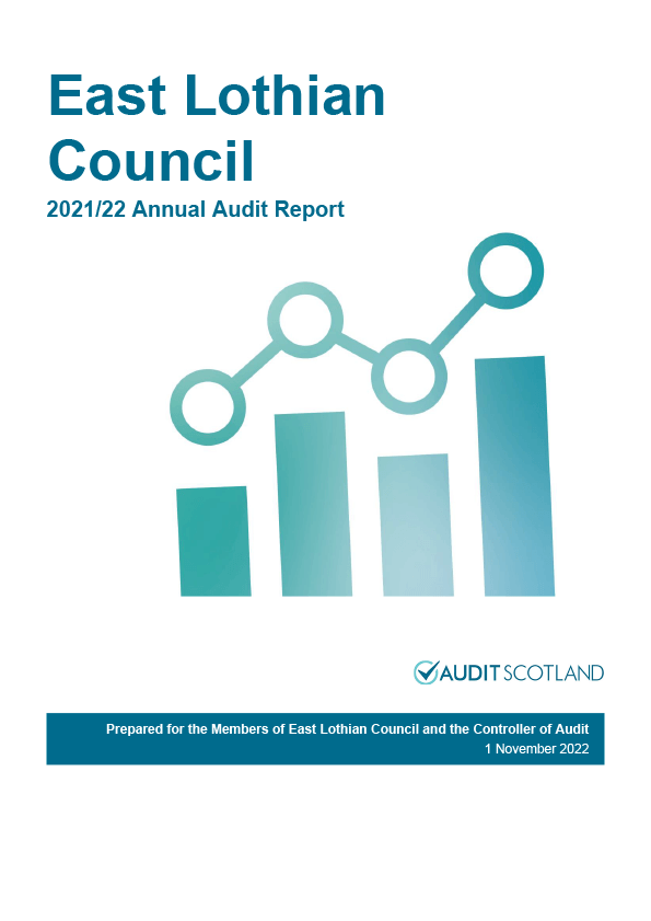 Publication cover: East Lothian Council annual audit 2021/22