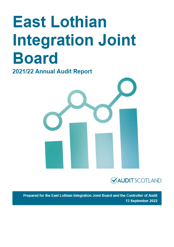 Publication cover: East Lothian Integration Joint Board annual audit 2021/22
