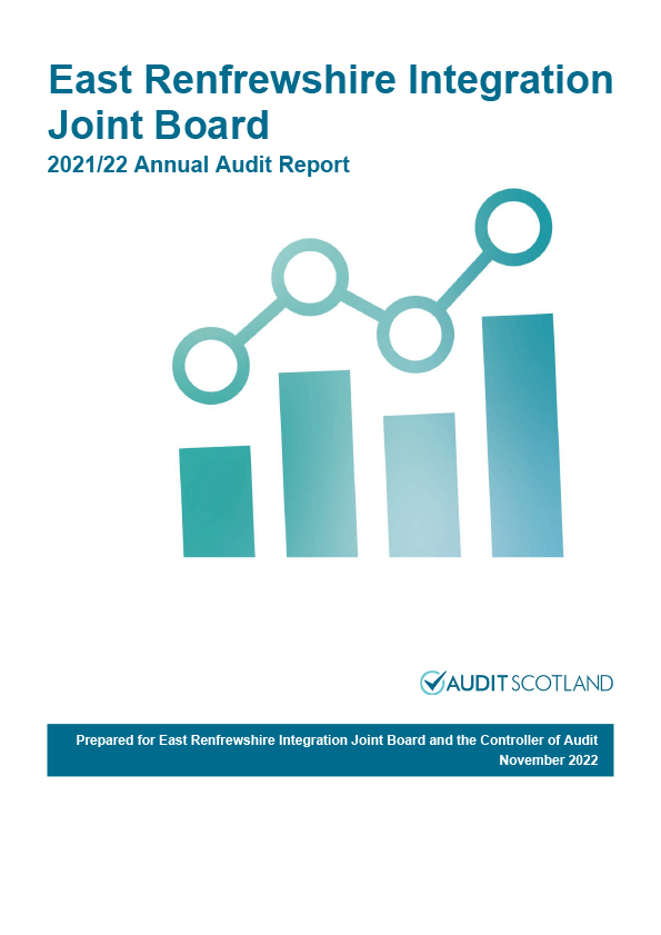Publication cover: East Renfrewshire Health and Social Care Partnership Integration Joint Board annual audit 2021/22