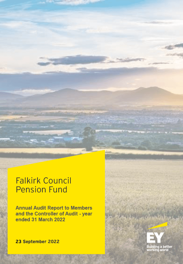 Publication cover: Falkirk Council Pension Fund annual audit 2021/22
